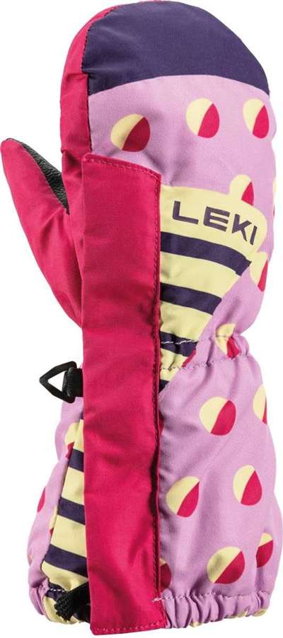 Guanti LEKI Little Paw Mitt lunghi, giallo orchidea-bacca ghiacciato